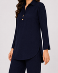 Black Placket Co-ord Set