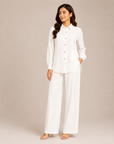 White Collared Co-ord Set