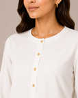 Pearl Ivory Scallop Co-ord Set