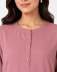 Rose Mauve Scallop Co-ord Set