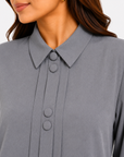 Dove Grey Mandarin Co-ord Set