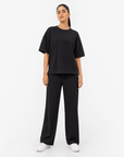 Black Drop Shoulder Track Suit