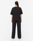 Black Drop Shoulder Track Suit