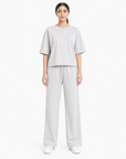 Light Grey Drop Shoulder Track Suit