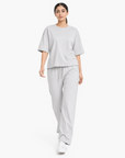 Light Grey Drop Shoulder Track Suit