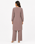 Mink Taupe Scallop Co-ord Set