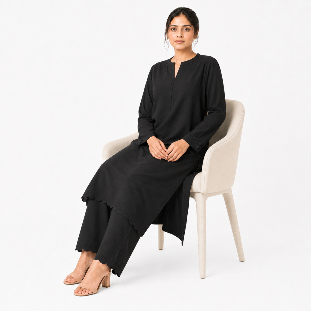Black Banline Co-Ord Set