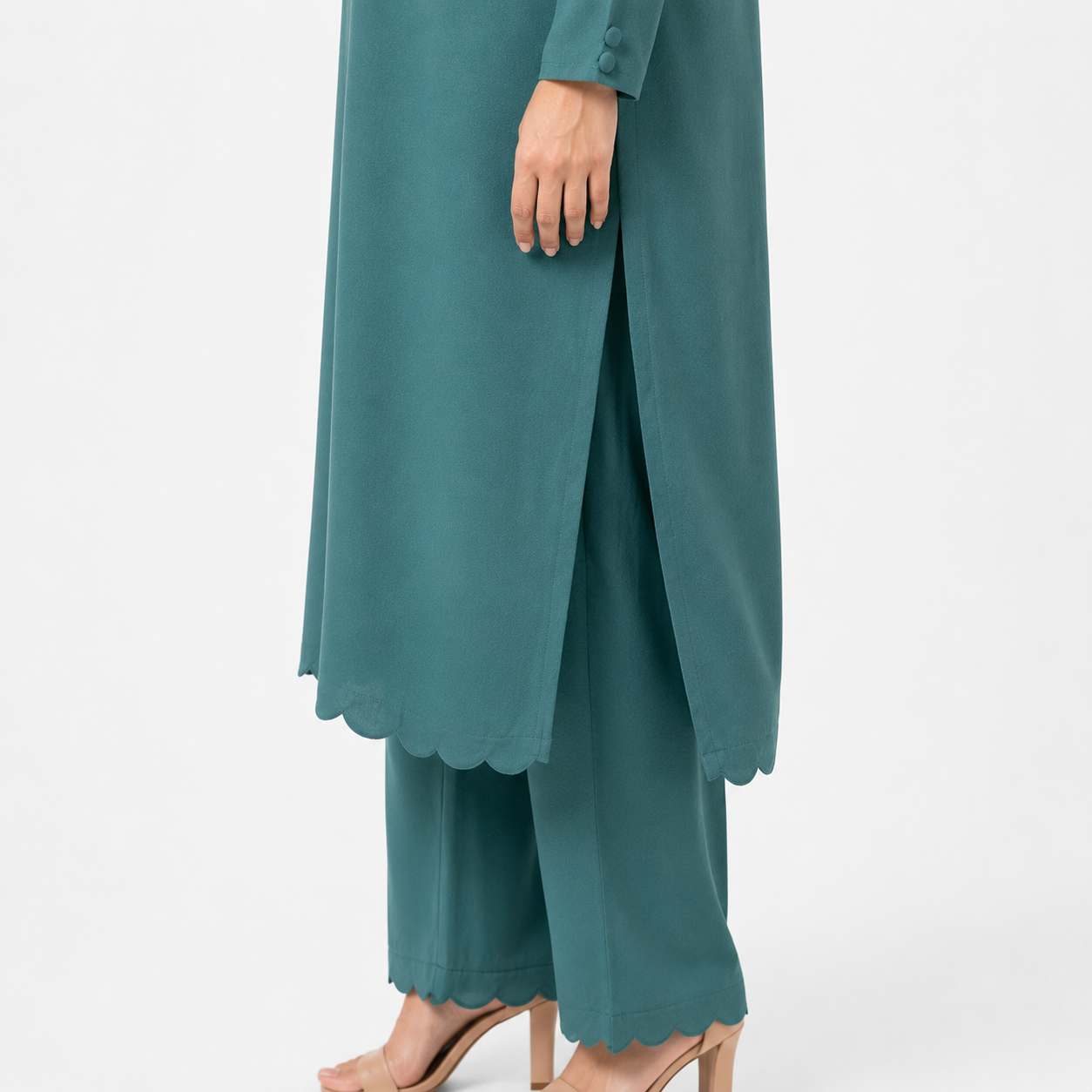 Sage Teal Banline Co-Ord Set