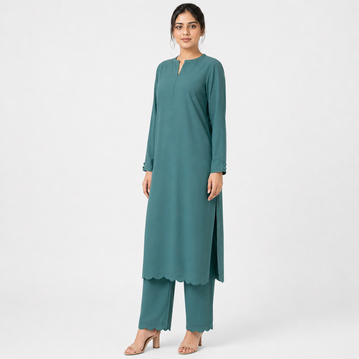 Sage Teal Banline Co-Ord Set