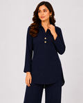 Black Placket Co-Ord Set