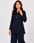 Black Placket Co-ord Set