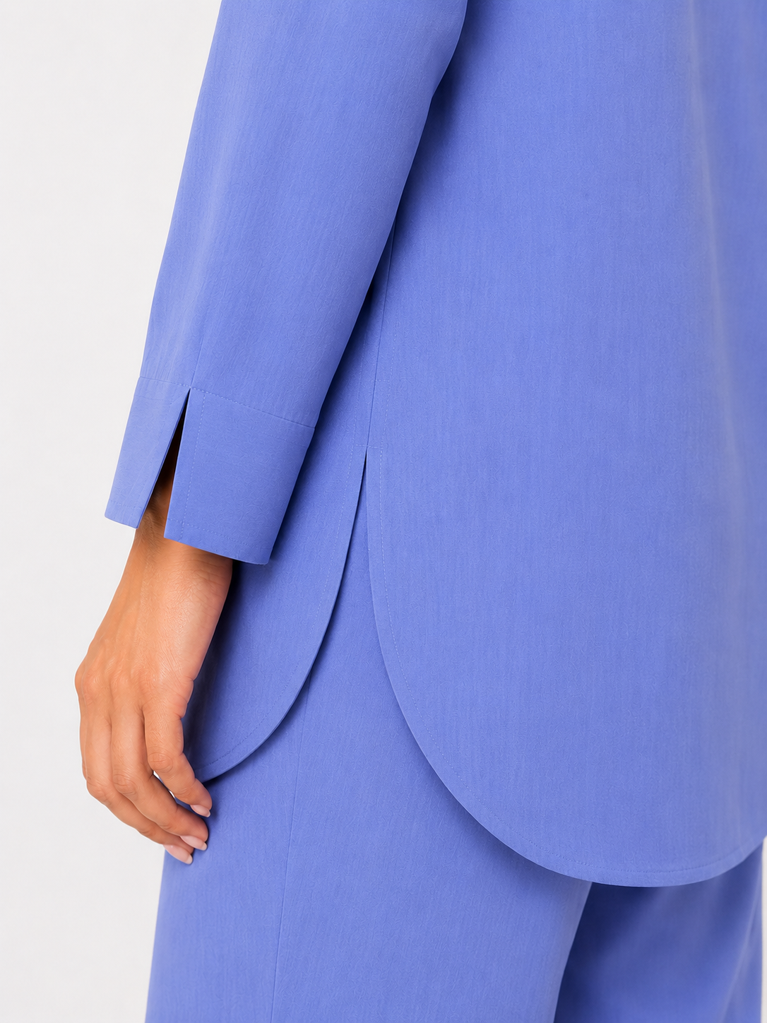 Periwinkle Blue Placket Co-Ord Set