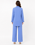Periwinkle Blue Placket Co-ord Set