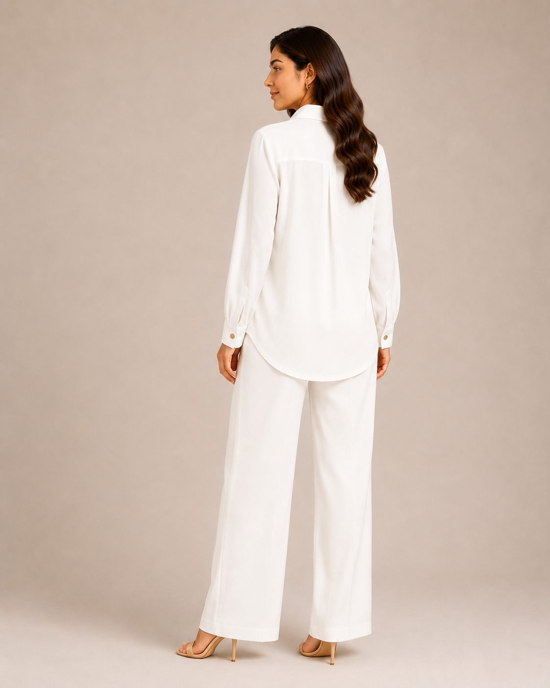White Collared Co-Ord Set