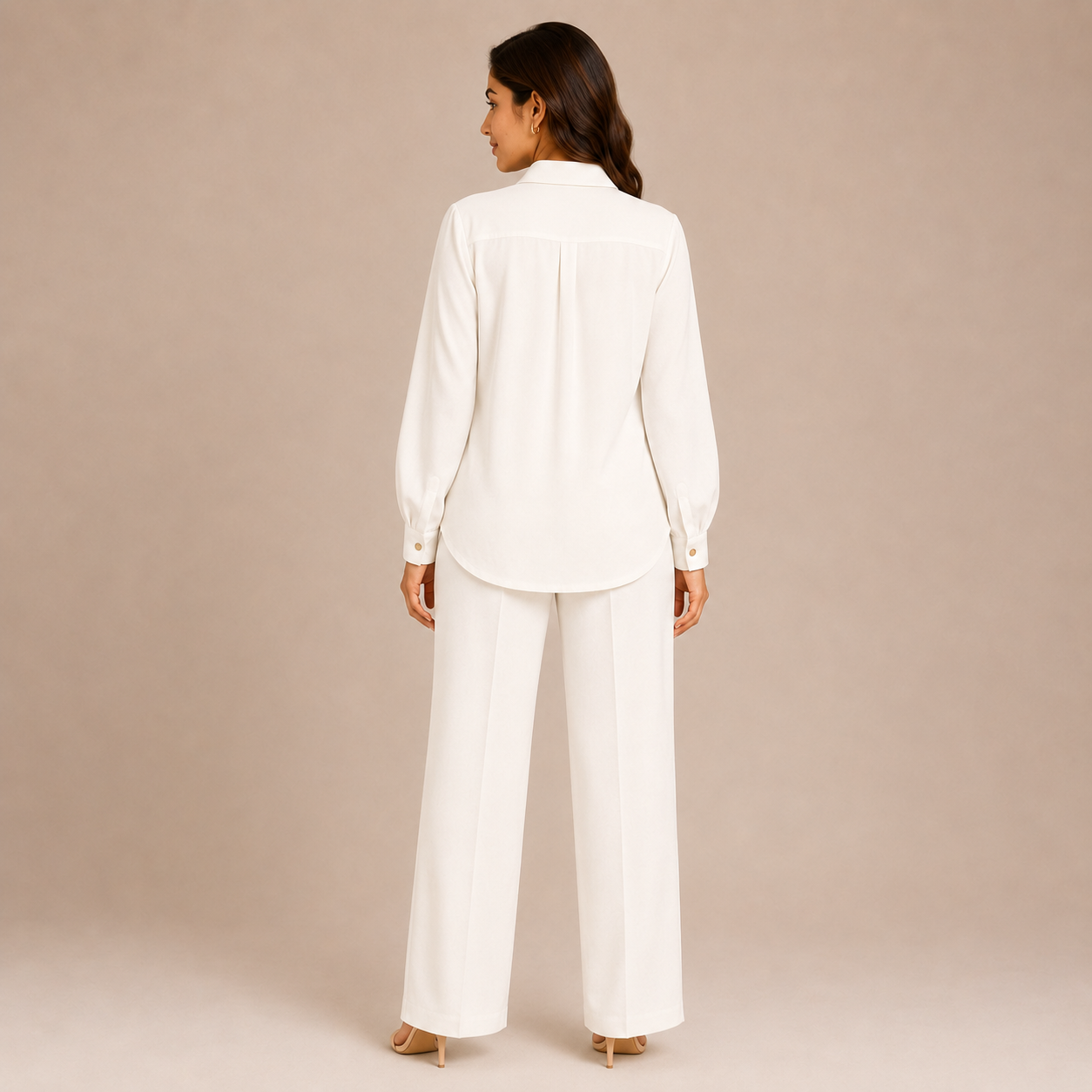 White Collared Co-Ord Set