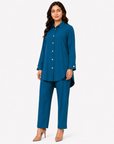 Sapphire Blue Collared Co-ord Set