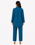 Sapphire Blue Collared Co-ord Set