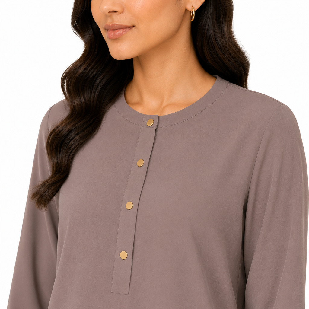 Mink Taupe Scallop Co-Ord Set