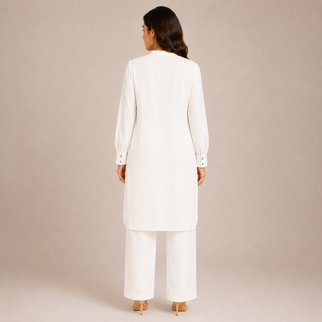 Pearl Ivory Scallop Co-Ord Set