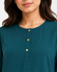 Emerald Teal Scallop Co-ord Set