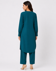 Emerald Teal Scallop Co-ord Set