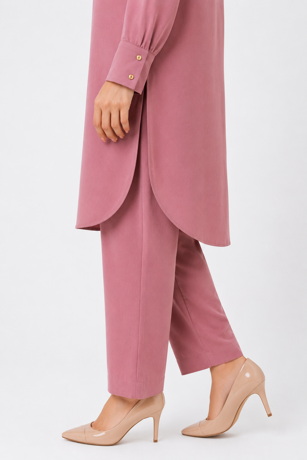 Rose Mauve Scallop Co-Ord Set