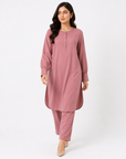 Rose Mauve Scallop Co-ord Set