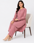 Rose Mauve Scallop Co-ord Set