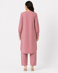 Rose Mauve Scallop Co-ord Set