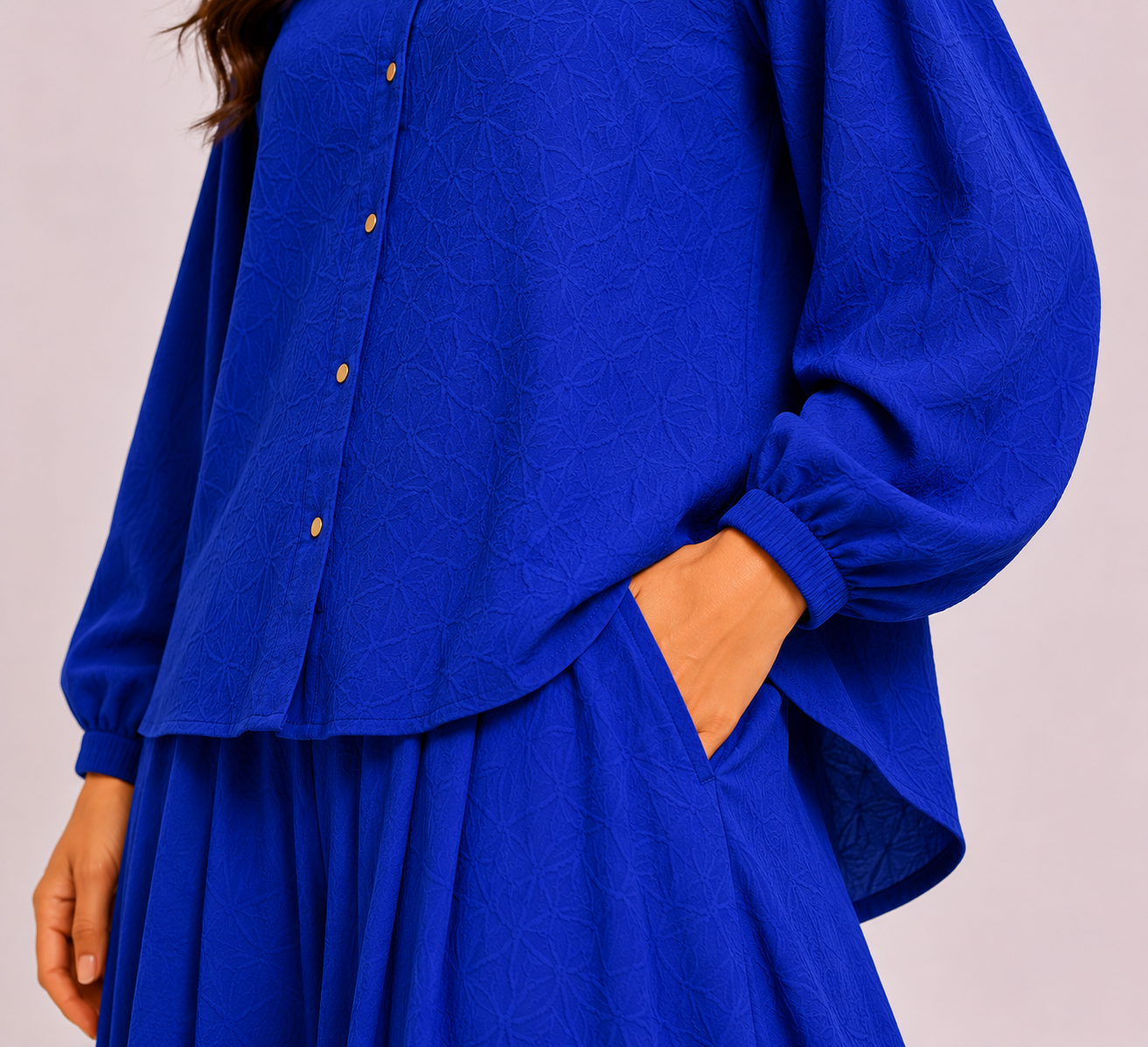 Royal Blue Flapper Co-Ord Set