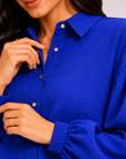Royal Blue Flapper Co-ord Set