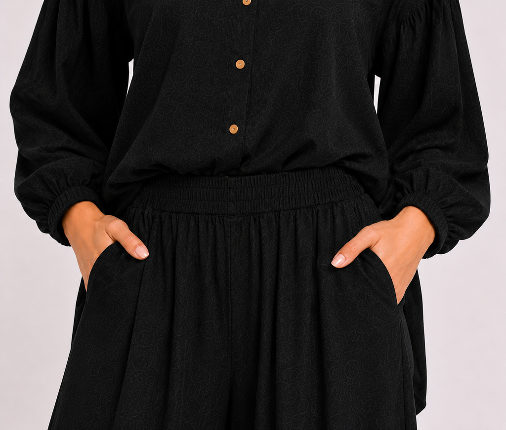 Black Flapper Co-Ord Set