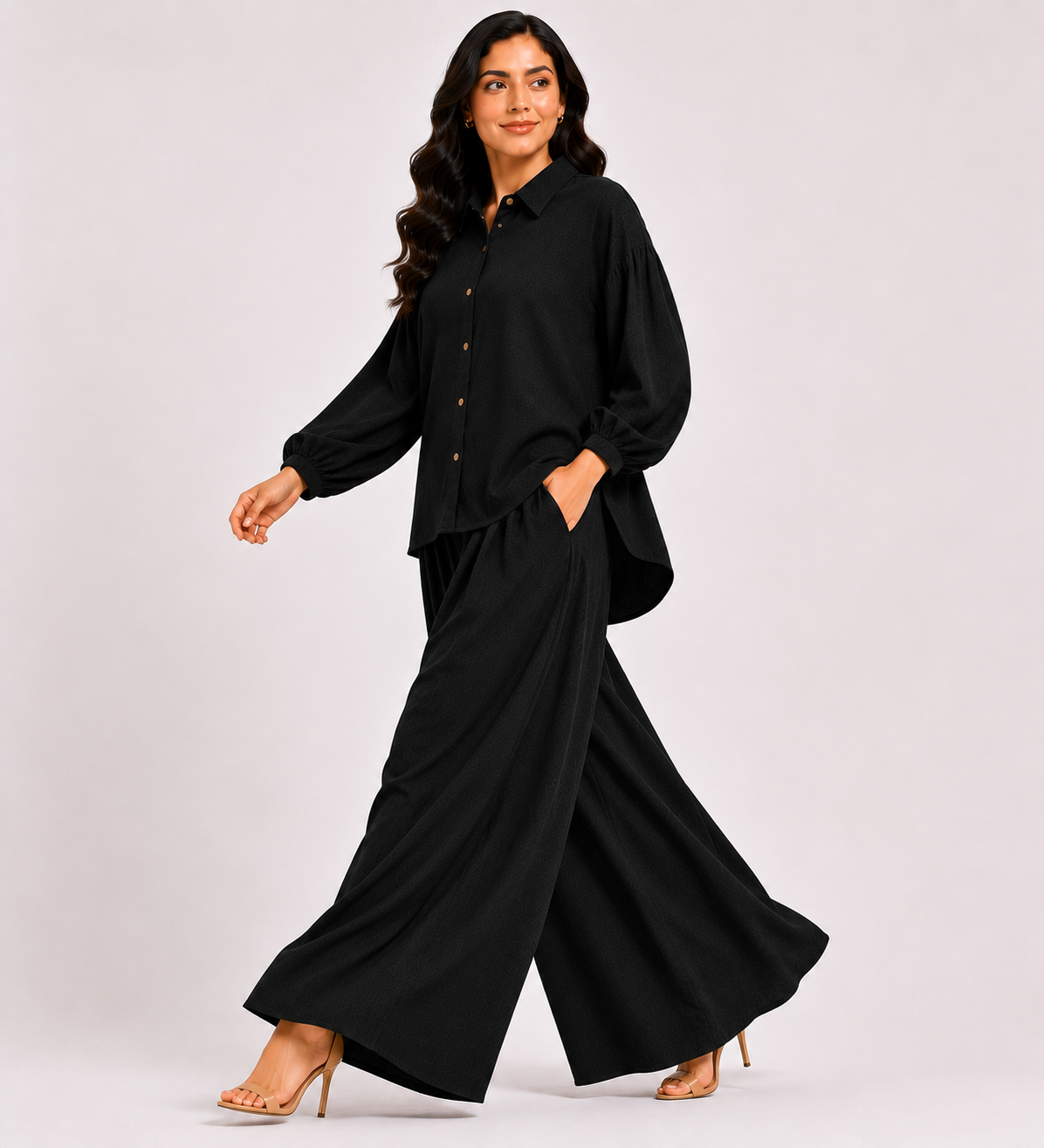 Black Flapper Co-Ord Set