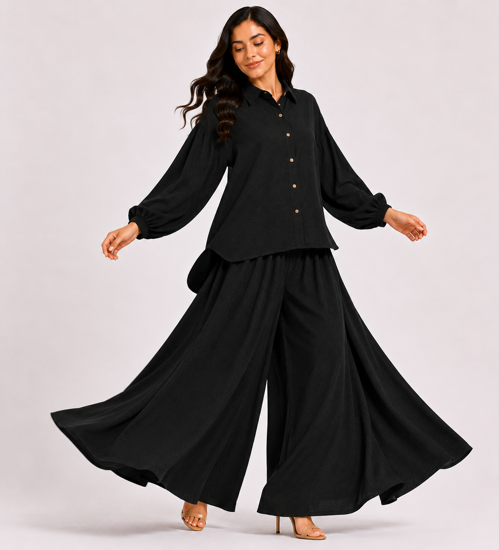 Black Flapper Co-Ord Set