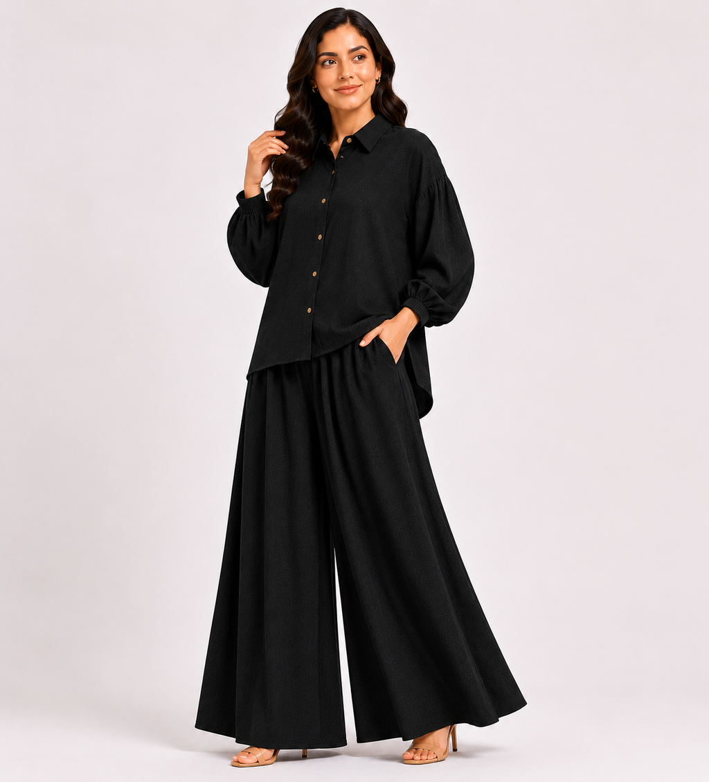 Black Flapper Co-Ord Set