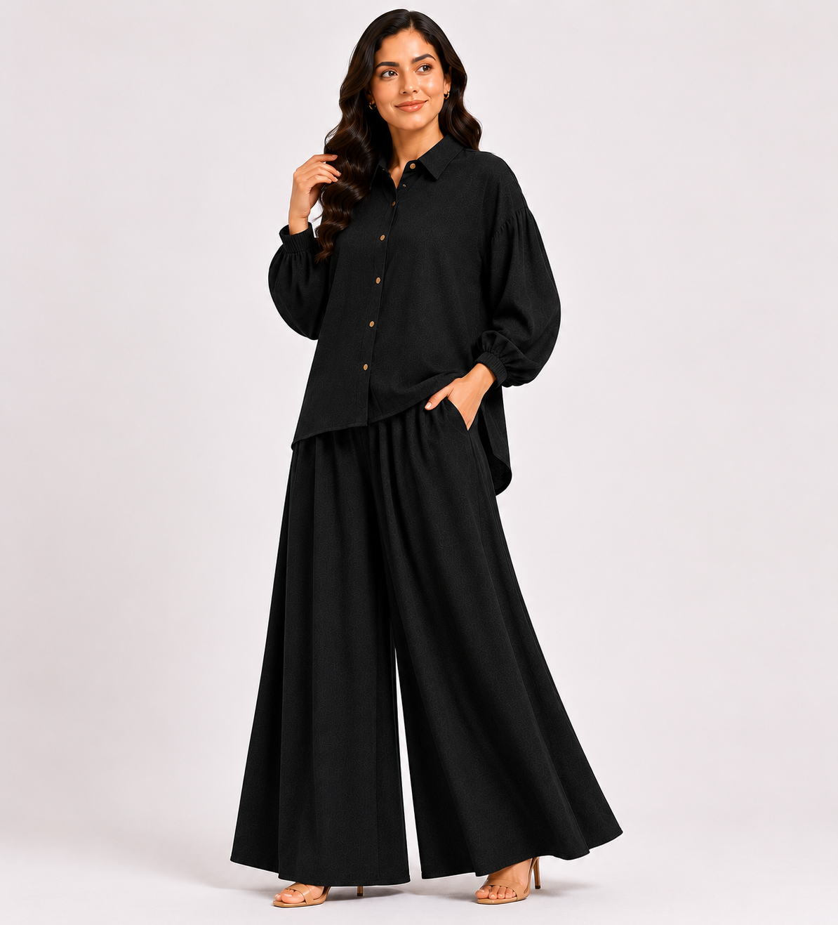 Black Flapper Co-Ord Set