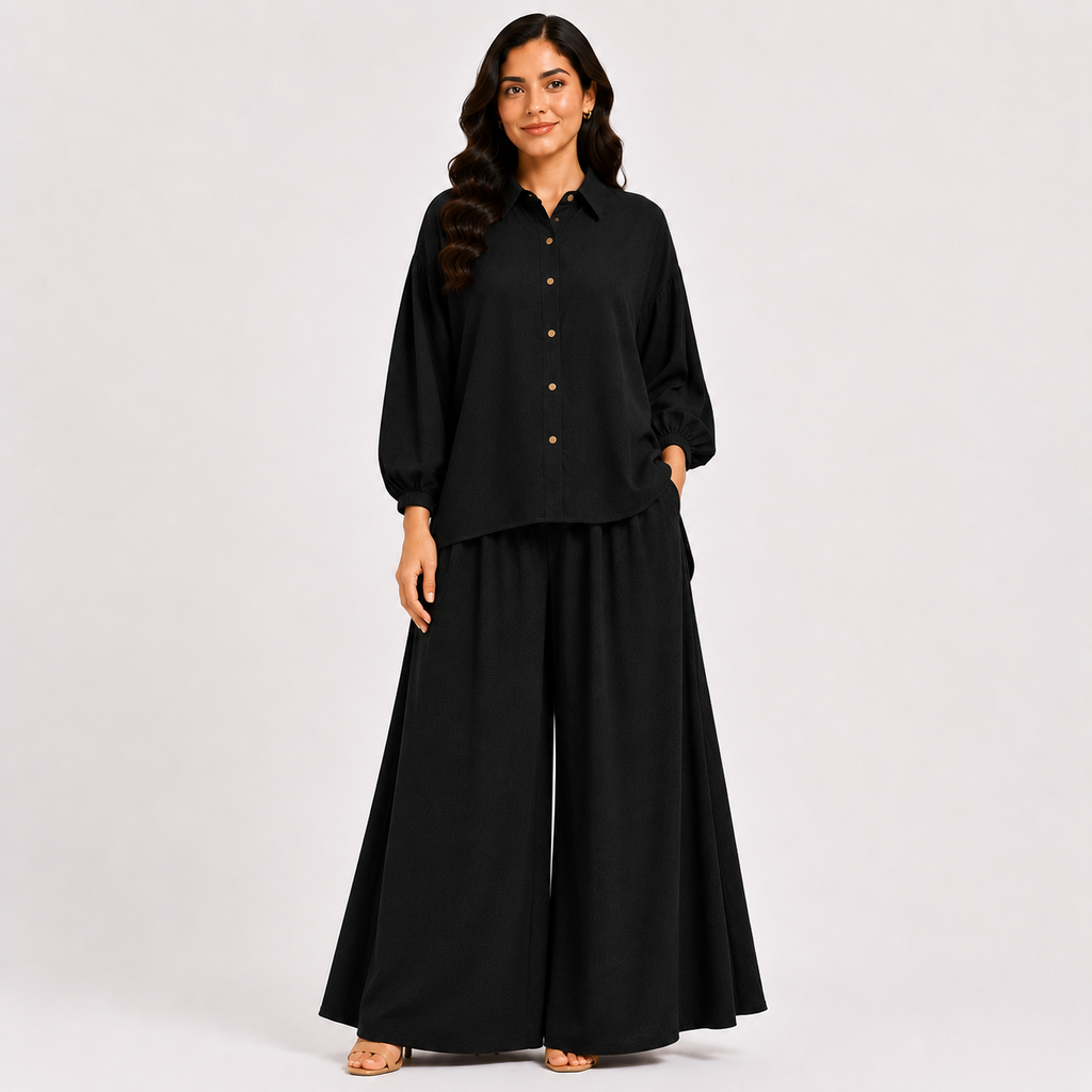 Black Flapper Co-Ord Set
