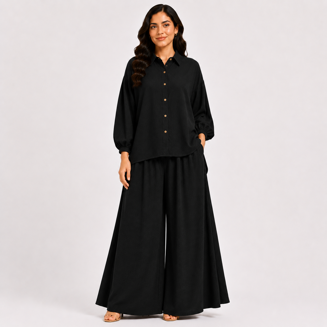 Black Flapper Co-Ord Set