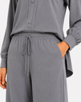 Dove Grey Mandarin Co-ord Set