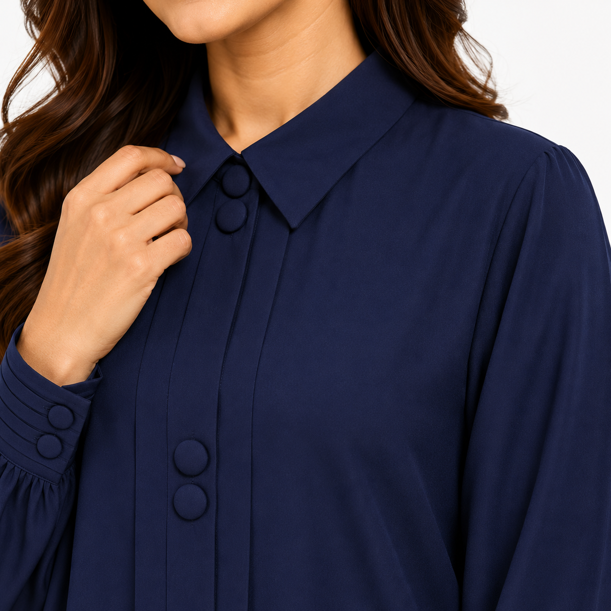 Midnight Navy Mandarin Co-Ord Set
