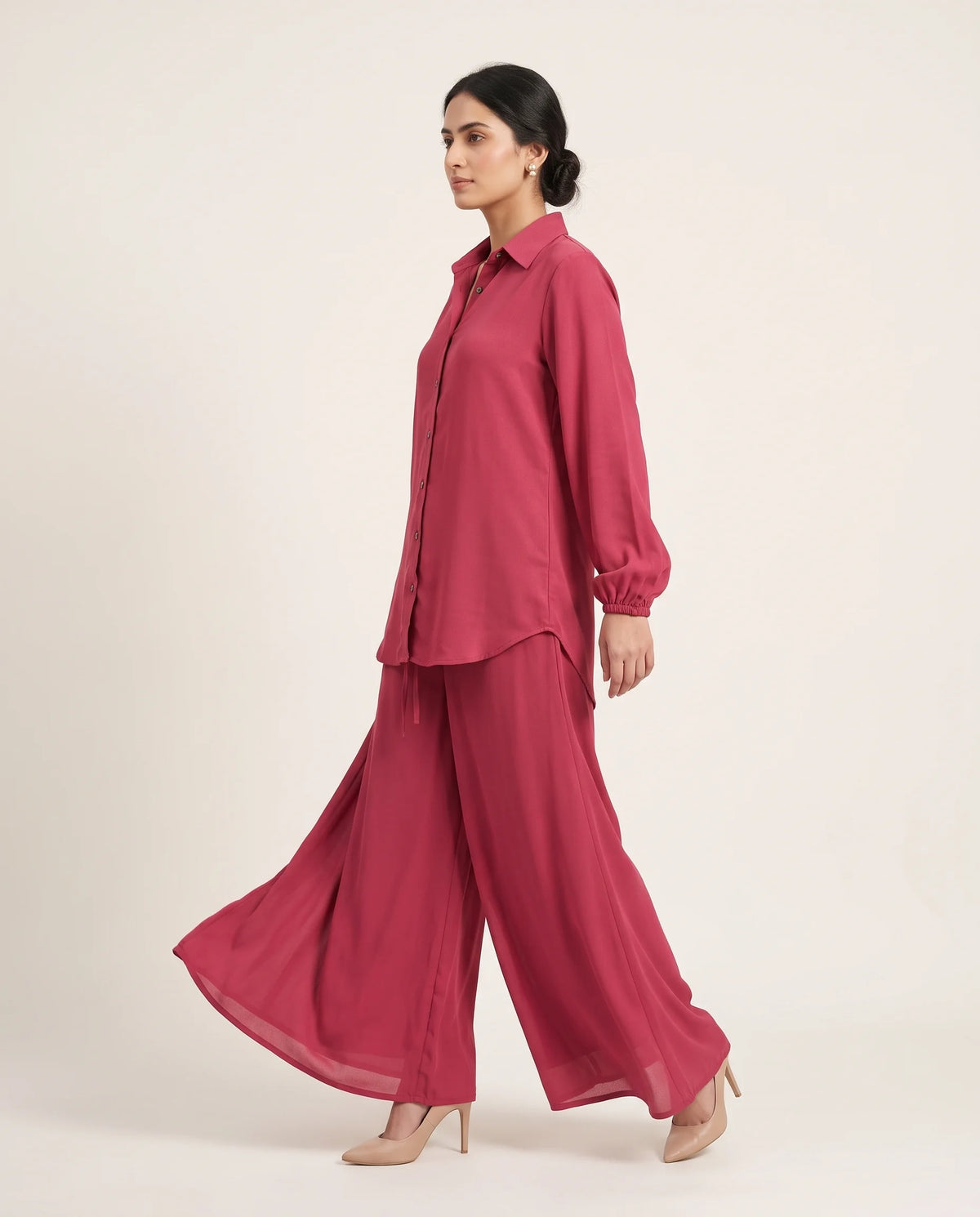 Raspberry Pink Tailored Flapper Co-ord Set