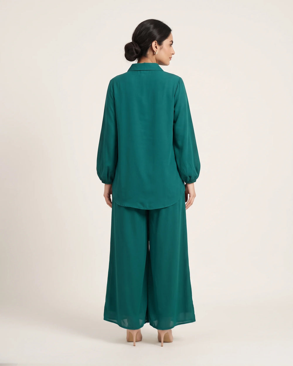 Teal Green Tailored Flapper Co-ord Set