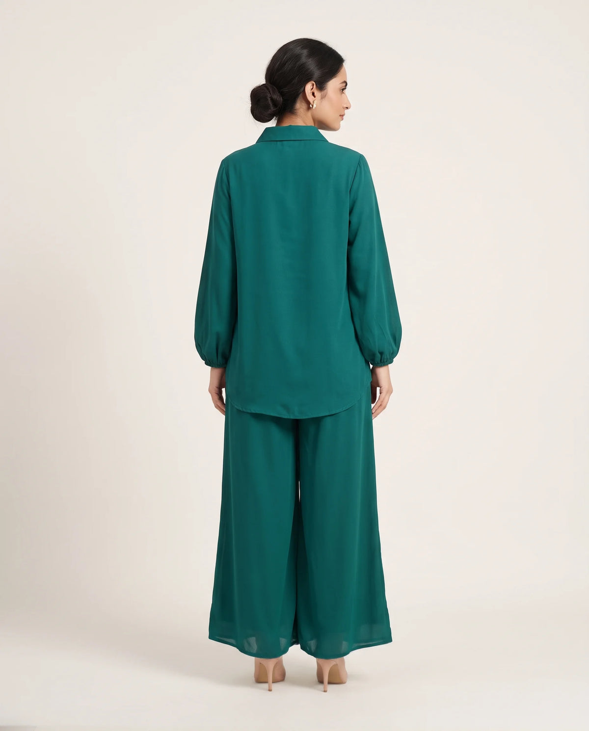Teal Green Tailored Flapper Co-ord Set