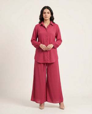 Raspberry Pink Tailored Flapper Co-ord Set