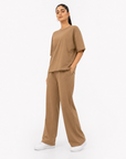 Camel Brown Drop Shoulder Track Suit