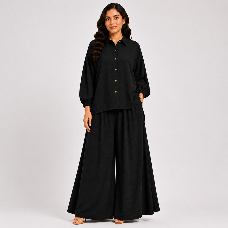 Black Flapper Co-ord Set
