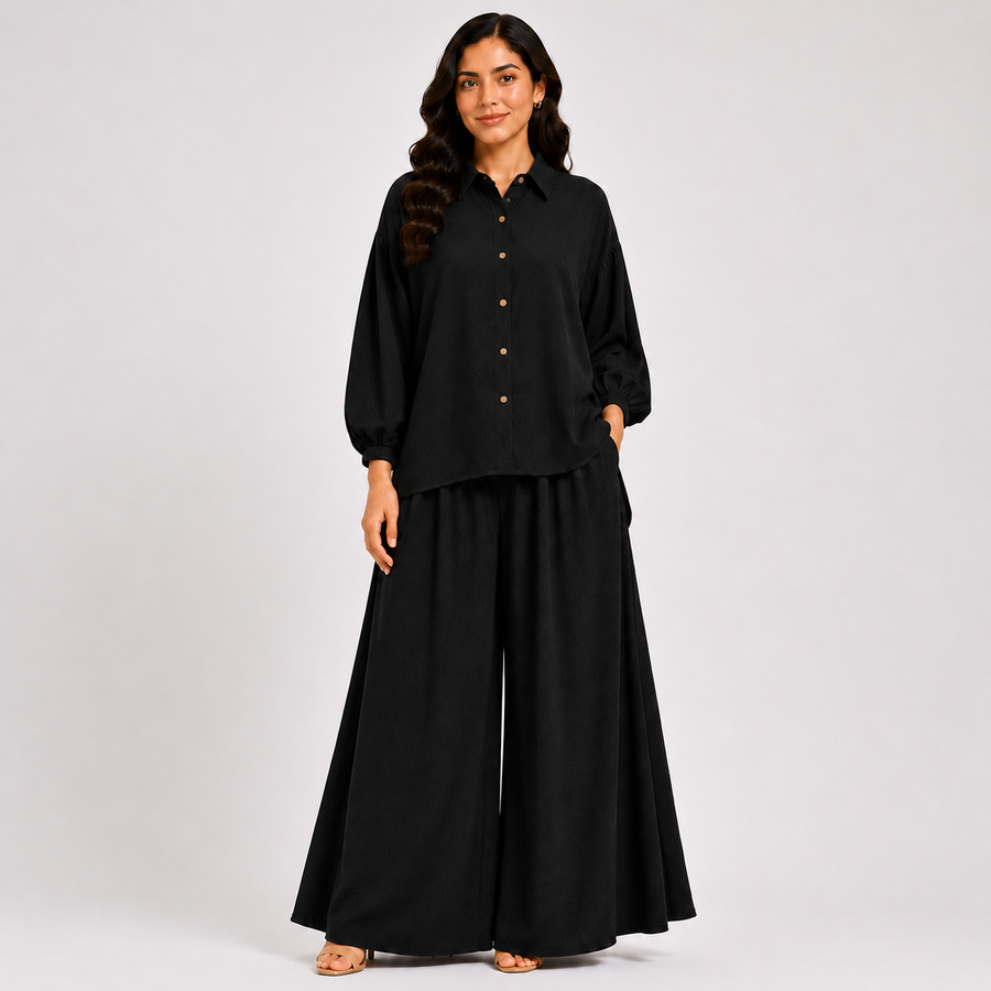 Black Flapper Co-ord Set