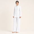 White Bizu Pleated Co-Ord Set
