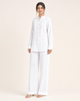 White Bizu Pleated Co-ord Set
