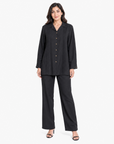 Black Bizu Pleated Co-ord Set